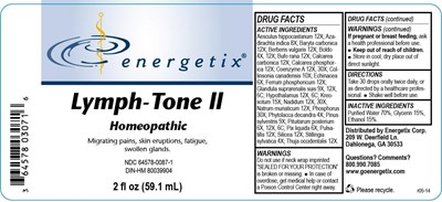 Lymph-tone Ii Label (Lymph Tone Ll Label)